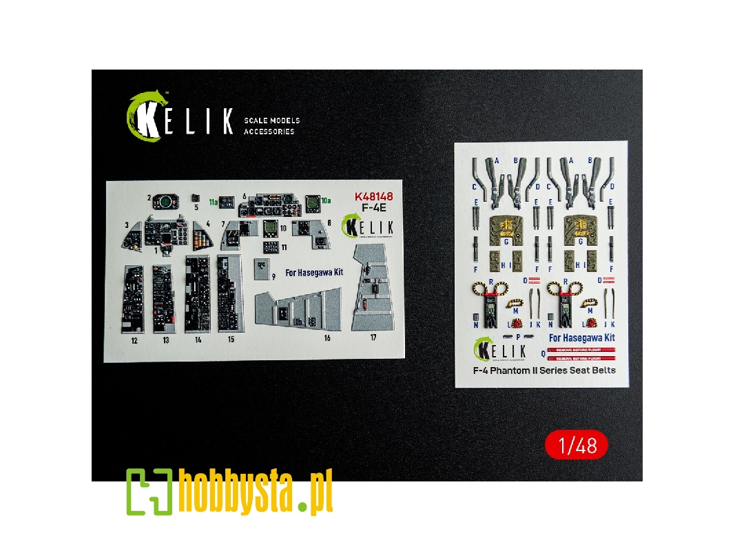Mcdonnell Douglas F-4 E Phantom - Interior 3d-decals (For Hasegawa Kits) - image 1