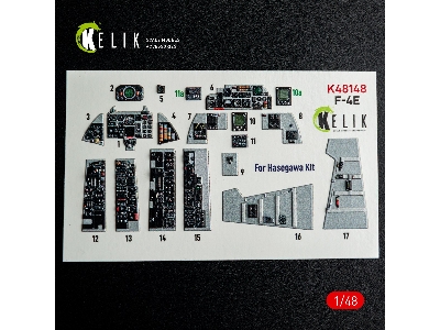 Mcdonnell Douglas F-4 E Phantom - Interior 3d-decals (For Hasegawa Kits) - image 5