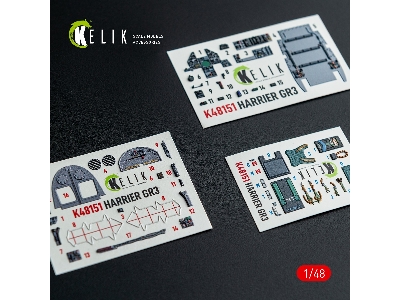 Bae Harrier Gr.3 - Interior 3d-decals (For Kinetic Kits) - image 2
