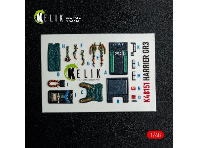 Bae Harrier Gr.3 - Interior 3d-decals (For Kinetic Kits) - image 10