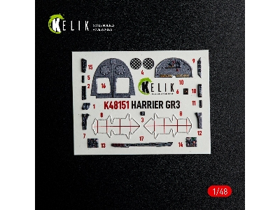 Bae Harrier Gr.3 - Interior 3d-decals (For Kinetic Kits) - image 12