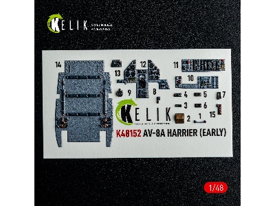 Mcdonnell Douglas Av-8 A Harier (Early) - Interior 3d-decals (For Kinetic Kits) - image 10