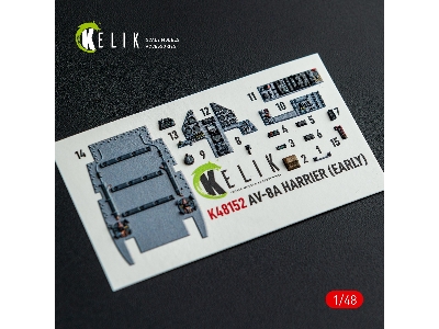 Mcdonnell Douglas Av-8 A Harier (Early) - Interior 3d-decals (For Kinetic Kits) - image 15