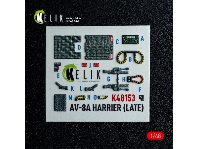 Mcdonnell Douglas Av-8 A Harier (Late) - Interior 3d-decals (For Kinetic Kits) - image 4