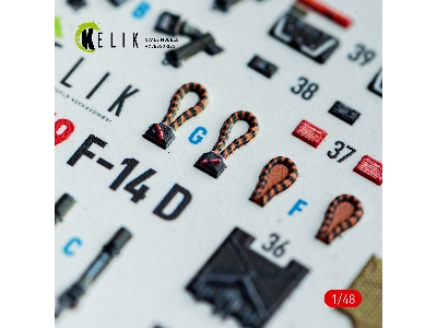 Grumman F-14 A Tomcat - Interior 3d-decals (For Gwh Kits) - image 3