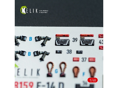 Grumman F-14 A Tomcat - Interior 3d-decals (For Gwh Kits) - image 5