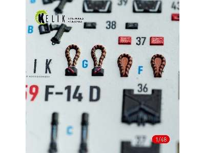 Grumman F-14 A Tomcat - Interior 3d-decals (For Gwh Kits) - image 6