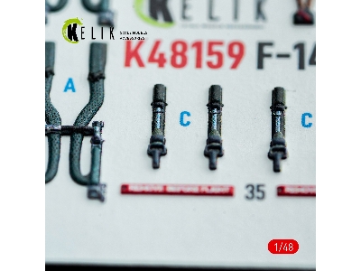 Grumman F-14 A Tomcat - Interior 3d-decals (For Gwh Kits) - image 7