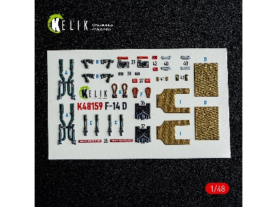 Grumman F-14 A Tomcat - Interior 3d-decals (For Gwh Kits) - image 8