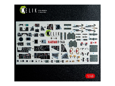 Grumman F-14 A Tomcat - Interior 3d-decals (For Hasegawa Kits) - image 2