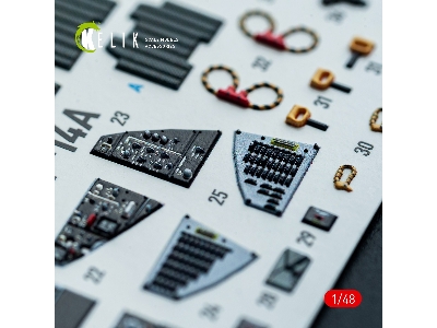Grumman F-14 A Tomcat - Interior 3d-decals (For Hasegawa Kits) - image 5