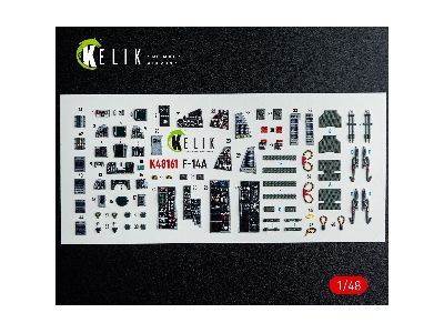 Grumman F-14 A Tomcat - Interior 3d-decals (For Gwh Kits) - image 2