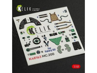 Macchi C.200 Saetta - Interior 3d-decals (For Italeri Kits) - image 1