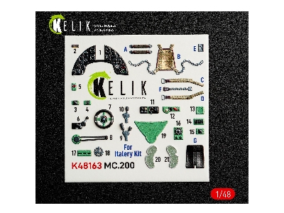 Macchi C.200 Saetta - Interior 3d-decals (For Italeri Kits) - image 2