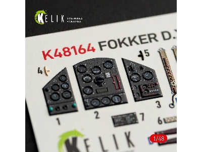 Fokker D.Xxi - Interior 3d-decals (For Special Hobby Kits) - image 3