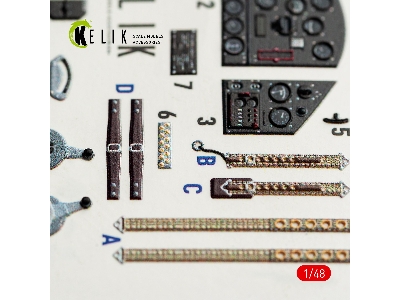 Fokker D.Xxi - Interior 3d-decals (For Special Hobby Kits) - image 6