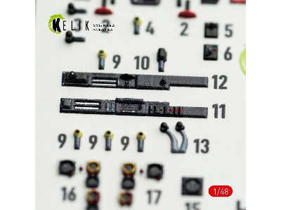 Henschel Hs-129 B - Interior 3d-decals (For Takom Kits) - image 4