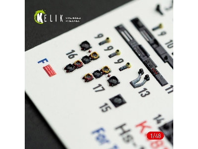 Henschel Hs-129 B - Interior 3d-decals (For Takom Kits) - image 6