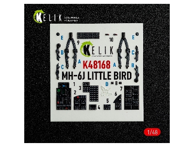 Mh-6j Little Bird - Interior 3d-decals (For Icm Kits) - image 2