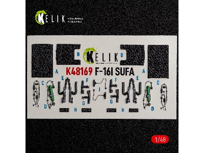 Lockheed Martin F-16i Sufa - Interior 3d-decals (For Gwh Kits) - image 8