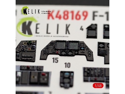 Lockheed Martin F-16i Sufa - Interior 3d-decals (For Gwh Kits) - image 10