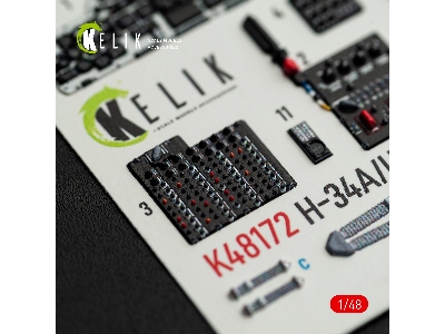 Sikorsky H-34a / Uh-34d - Interior 3d-decals (For Italeri Kits) - image 5