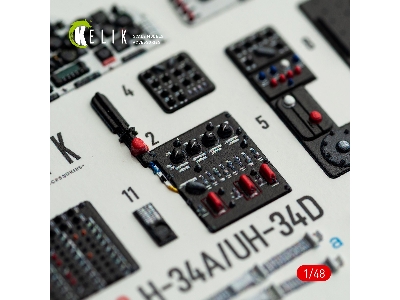 Sikorsky H-34a / Uh-34d - Interior 3d-decals (For Italeri Kits) - image 6
