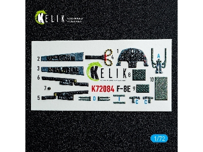 Chance Vought F-8 E Crusader - Interior 3d Decals (For Academy Kits) - image 2