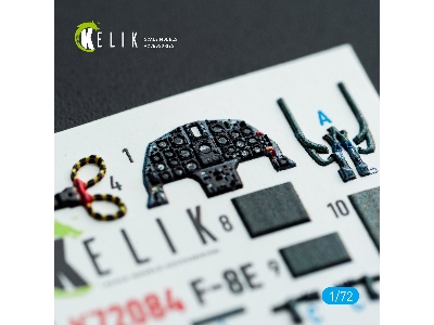 Chance Vought F-8 E Crusader - Interior 3d Decals (For Academy Kits) - image 3