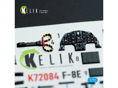 Chance Vought F-8 E Crusader - Interior 3d Decals (For Academy Kits) - image 4