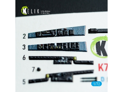 Chance Vought F-8 E Crusader - Interior 3d Decals (For Academy Kits) - image 5