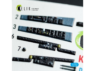 Chance Vought F-8 E Crusader - Interior 3d Decals (For Academy Kits) - image 6