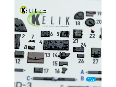 Douglas Sbd-3 Dauntless - Interior 3d Decals (For Flyhawk Kits) - image 4