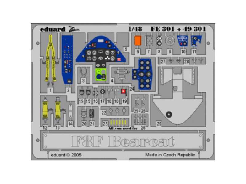 F8F 1/48 - Academy Minicraft - - image 1