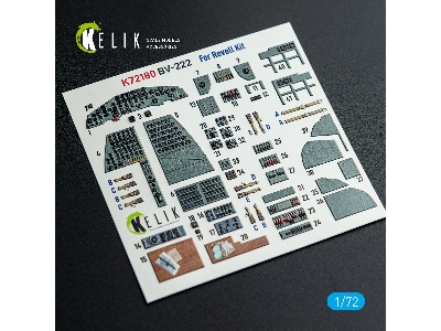 Blohm & Voss Bv-222 - Interior 3d-decals (For Revell Kits) - image 1