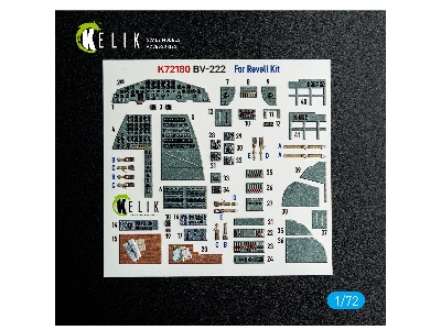 Blohm & Voss Bv-222 - Interior 3d-decals (For Revell Kits) - image 2