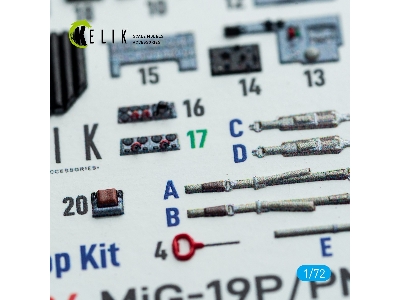 Mikoyan Mig-19 P/Pm - Interior 3d Decals (For Clear Prop Kits) - image 5