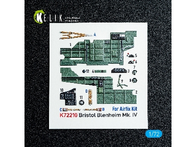 Bristol Blenheim Mk.Iv - Interior 3d Decals (For Airfix Kits) - image 3