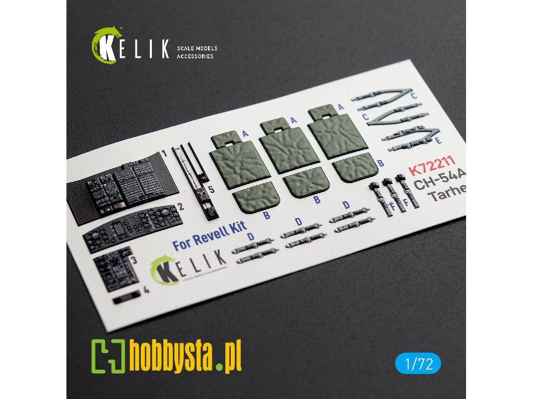 Sikorsky Ch-54 A Tarhe - Interior 3d Decals (For Revell Kits) - image 1