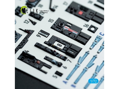 Fairey Gannet  As1/As4 - Interior 3d Decals (For Revell Kits) - image 4