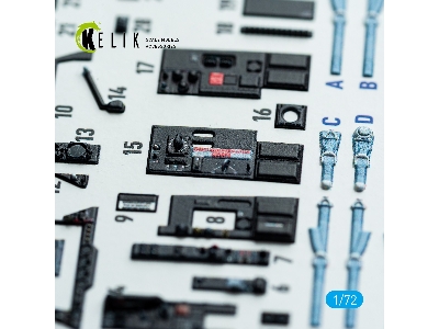 Fairey Gannet  As1/As4 - Interior 3d Decals (For Revell Kits) - image 5