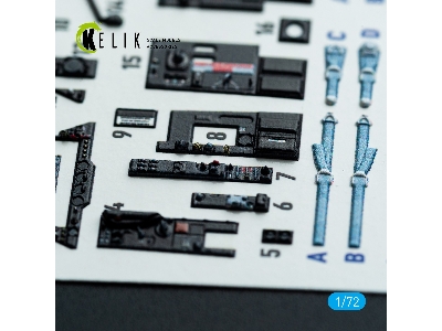 Fairey Gannet  As1/As4 - Interior 3d Decals (For Revell Kits) - image 6