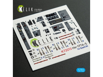 Heinkel He-177 A-5 - Interior 3d Decals (For Revell Kits) - image 1