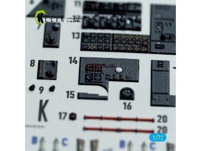 Heinkel He-177 A-5 - Interior 3d Decals (For Revell Kits) - image 4