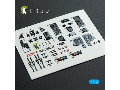 Grumman F-14 A Tomcat - Interior 3d Decals (For Hobby Boss Kits) - image 1