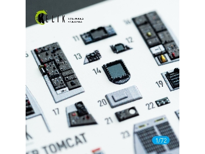 Grumman F-14 D Super Tomcat - Interior 3d Decals (For Hobby Boss Kits) - image 3