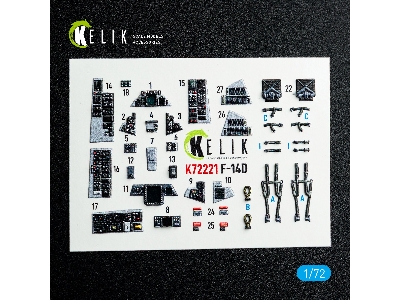 Grumman F-14 D Super Tomcat - Interior 3d Decals (For Academy Kits) - image 2