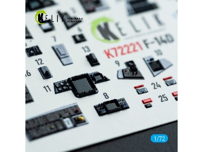Grumman F-14 D Super Tomcat - Interior 3d Decals (For Academy Kits) - image 3