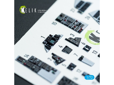 Grumman F-14 A Tomcat - Interior 3d Decals (For Academy Kits) - image 1