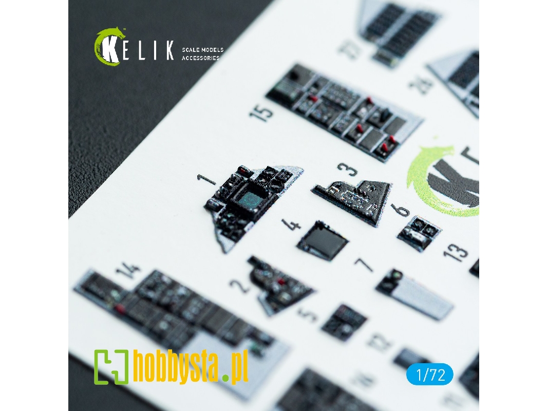 Grumman F-14 A Tomcat - Interior 3d Decals (For Academy Kits) - image 1